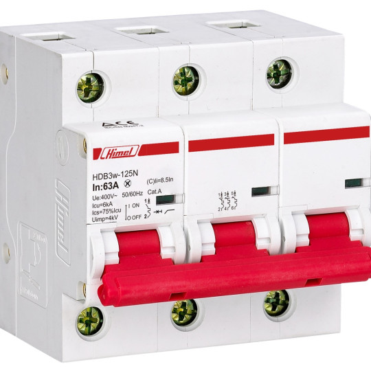 MCB HIMEL HDB3W125H3_3P(80~125A)10KA MCB HIMEL HDB3W125H3_3P(80~125A)10KA